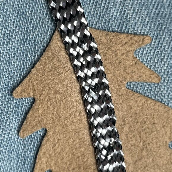 VTG Tillman Blue Denim Suede Fringed Horseshoe Western Shirt - Picture 3 of 14